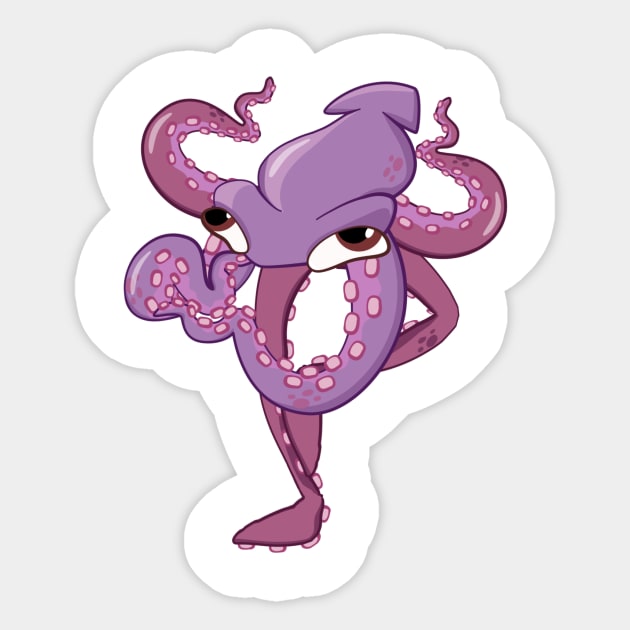 Laughing Squid Sticker by ericbdg